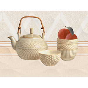 Carrelage mural en porcelaine à motifs 30x60 cm pour design Chevron dans l'entrée et le mur de la cheminée - Product Image 1