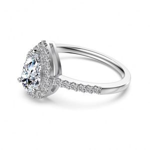 Dylam Exclusive Design Fashion Fine S925 <b>Silver</b> 1.25ct VVS1 D Color Moissanite Stones <b>Eternity</b> Band Bridal <b>Rings</b> <b>Ring</b> Jewelry - Product Image 2