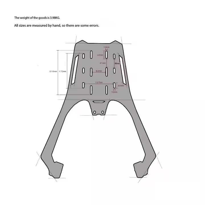 For Ak550 Kymco Motorcycle High Quality Aluminum Alloy Luggage Rack Top ...