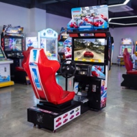 Simulateur de course automobile commercial pour enfants, jeu d'arcade de conduite pour aire de jeux intérieure