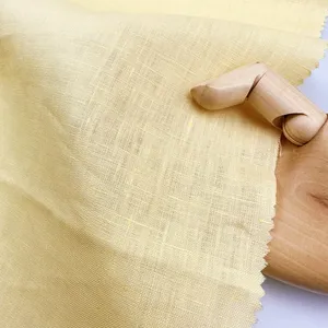 Vải lanh 100% cho áo sơ mi nam, thân thiện với <span class=keywords><strong>m</strong></span>ôi trường, nhẹ, nhuộ<span class=keywords><strong>m</strong></span> <span class=keywords><strong>m</strong></span>àu trơn, trắng tinh khiết, dệt trơn, chất liệu vải lanh nguyên chất 100% dùng may áo sơ mi/váy. - Product Image 3