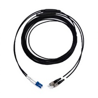 TPU Material Armored Single-Mode Twin Core Fiber Optic Jumper Flexible Tensile Resistant Stable Transmission Cable Assemblies