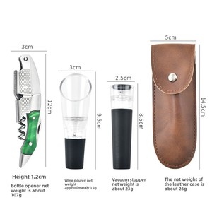 Tire-<span class=keywords><strong>bouchon</strong></span> manuel en acier inoxydable et résine à double charnière <span class=keywords><strong>pour</strong></span> bouteilles <span class=keywords><strong>de</strong></span> <span class=keywords><strong>vin</strong></span>, avec verseur et <span class=keywords><strong>bouchon</strong></span>, idéal <span class=keywords><strong>pour</strong></span> les barmans - Product Image 5