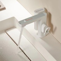 Robinet d'évier à détection intelligente mitigeur de robinet gris à affichage numérique en laiton mitigeur robinet d'évier de salle de bain
