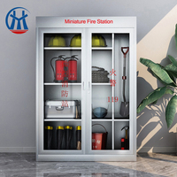 Armoire de contrôle d'incendie en acier inoxydable 201/304, Mini Station d'incendie en verre trempé Transparent, armoire à outils pour extincteur