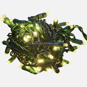 Thương Mại Ngoài Trời 100 Đèn Màu Đỏ 5Mm Góc Rộng Hình Nón LED <span class=keywords><strong>Mini</strong></span> Giáng Sinh Chuỗi Ánh Sáng 4 ''Khoảng Cách Pre-Balled - Product Image 5