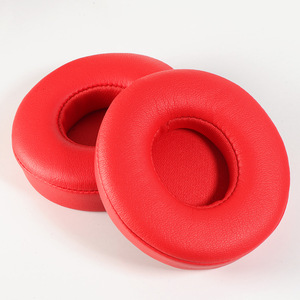Coussinets d'oreille en cuir protéiné de qualité supérieure, coussinets d'oreille confortables en éponge douce pour écouteurs sans fil Beats Solo 2/3 - Product Image 5