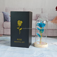 Lampu LED Bunga Mawar Buatan Bentuk Bulat Dalam Kubah Kaca, Hadiah Sempurna Untuk Hari Ibu & Pernikahan (Laris Terjual)