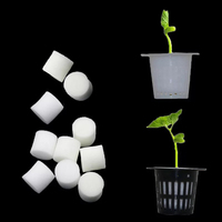 Pots en filet d'aquaponie pour pépinière, pots en plastique noir pour plantes, vente en gros, pots en maille hydroponique