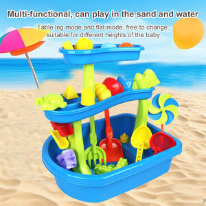 Offre Spéciale Été : Table de Plage DIY 33 Pièces pour Jeux Aquatiques, <span class=keywords><strong>Bac</strong></span> à <span class=keywords><strong>Sable</strong></span> en Plastique, Jouets de Plage pour Enfants - Product Image 2