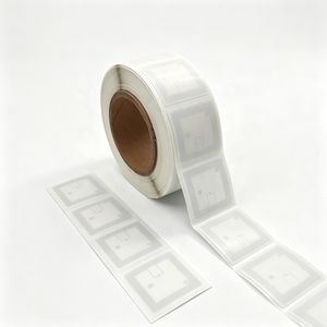 Etiqueta RFID para Libros de Biblioteca 50x50mm XAT 13.56 MHz HF, Etiqueta Adhesiva de Papel PET Blanco Recubierto, Impermeable - Product Image 4