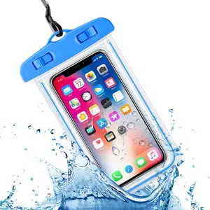 Touch-screen Dustproof Waterproof Phone Case PVC Phone Bag Touchable Waterproof Swimming Bag Travel Carry Bag to Carry