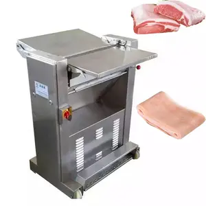 Máquina cortadora de piel de cerdo comercial/despellejador de cerdo/maquinaria de procesamiento de cerdo máquina peladora de carne