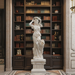 Tác phẩm điêu khắc trừu tượng bằng nhựa tổng hợp sợi thủy tinh kích thước thật về các quý cô trong bốn mùa - Product Image 4