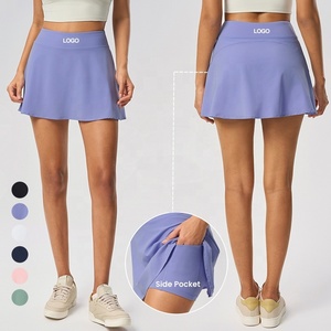 Women's Mini Tennis <strong>Skirt</strong> with Pocket <strong>Shorts</strong> <strong>Underneath</strong> Athletic Workout Cute Golf Pickleball Skorts Trendy Summer Gym Clothes - Product Image 1