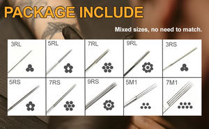 Gran oferta, agujas de tatuaje desechables profesionales, 50 Uds., Material de acero inoxidable, suministro al por mayor - Product Image 4