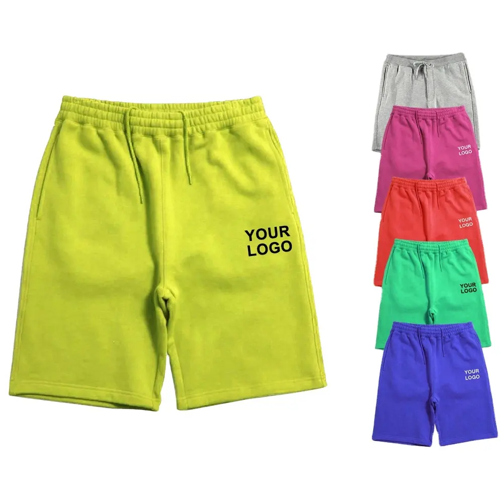 2023 New Fashion Wholesale Men's Fitness Sports baggy Shorts Printed Cotton Fleece Essential jogger Shorts