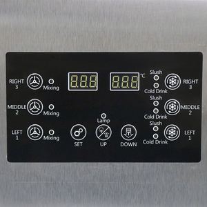 เครื่องทำน้ำสเลอว์220V ถังแช่แข็งแบบยุโรปถังเดี่ยว15L * 3 - Product Image 4