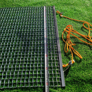Toile de treillis soudé carrée galvanisée 2 mm, robuste, pour tapis de nivellement de terrain de baseball/softball, avec corde de traction <span class=keywords><strong>YACO</strong></span> YC-DM01 - Product Image 1