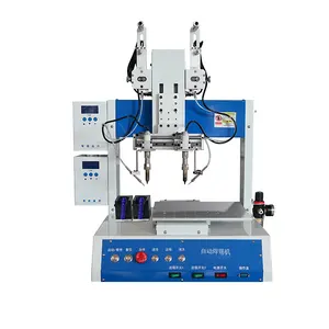 Automatic Soldering Machine With Double Soldering Head & Single Work Platform 331 for data cable solar cell soldering machine