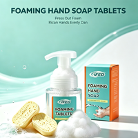 Tablettes de savon moussant pour les mains, nettoyant quotidien non irritant aux ingrédients minéraux naturels