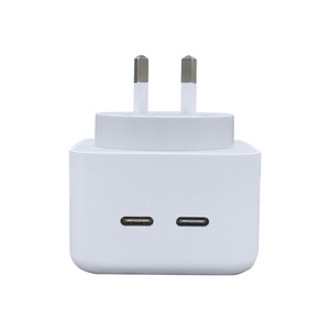 Chargeur mural rapide double USB-C PD 35W avec prise australienne certifiée SAA, adaptateur de voyage pliable pour téléphone portable - Product Image 2