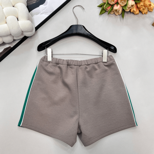 Pantalones cortos informales con cordón en la cintura para mujer, pantalones deportivos de verano con cintura elástica y rayas laterales - Product Image 2