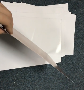 แผ่นช่องว่างอลูมิเนียมระเหิด A3แผ่นโลหะอลูมิเนียมการระเหิดความหนา0.45มม. 30*40ซม. - Product Image 5