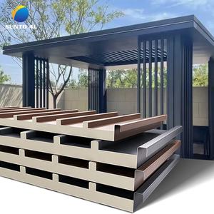 Panneaux sandwich isolés en aluminium pour carport SUNTO, pavillon, cour extérieure, mur <span class=keywords><strong>extérieur</strong></span>, isolation thermique - Product Image 1