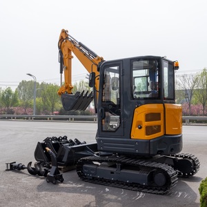 Mini-excavatrice chinoise de 3,5 tonnes, mini-excavatrice de 4 tonnes, mini-excavatrice chinoise avec cabine et pince hydraulique - Product Image 5