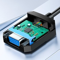 SAMZHE Adaptador DVI a VGA 1080P, Cable DVI-D a VGA de 11 cm, Convertidor de Cable DVI24+1 DVI24+5 para Tarjeta Gráfica, Proyector, TV, Monitor