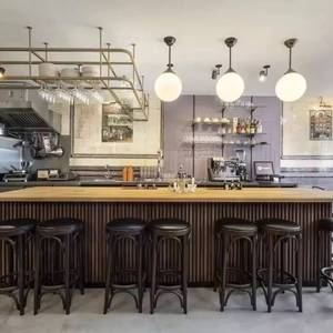 Diseño de Interiores de Cafetería Clásica Rústica Sanhai, Renderizado 3D, Planificación de Espacio Profesional, Decoración de Tienda de Café, Plano de Planta - Product Image 1