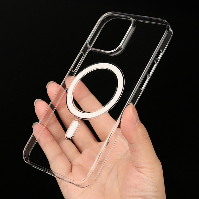 3D Magnetic Ring Clear Case for iPhone 17 Air Anti Scratches Full Cover 1mm Thin PC Clear Magnetic Case for iPhone 17 Pro Max