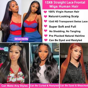 13x6 HD <b>Lace</b> Frontal <b>Wigs</b> Cuticle Aligned Virgin Wholesale Products Sale Human Hair <b>Wig</b> Glueless Human Hair <b>Wigs</b> for Black Women - Product Image 5