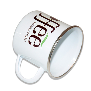 Sunmeta Tasse <span class=keywords><strong>émaillé</strong></span>e <span class=keywords><strong>en</strong></span> <span class=keywords><strong>acier</strong></span> inoxydable moins chère Tasse à café <span class=keywords><strong>en</strong></span> métal de sublimation avec impression de logo personnalisée - Product Image 4
