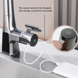 Eioliol thông minh Quy Nạp Nhà bếp Vòi hiển thị kỹ thuật số kéo vòi 360 độ xoay Mixer tap cho boong cài đặt cho khách sạn - Product Image 3