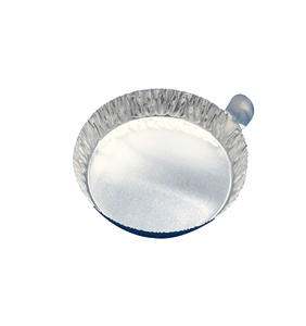 Vassoio di Pesatura Rotondo in Alluminio da 80ml per Laboratori, con Linguetta, Forniture per Laboratorio - Product Image 1