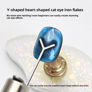 Nieuwe holle kattenoog-effect nagelkunst accessoires tool voor kattenoog gel, applicator voor hart- en konijnenoor nagelkunst ontwerpen - Product Image 4