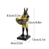 Grenz überschreitende neue Hunde gott Anubis Figur Umwelt freundliche handgemachte Home Wohnzimmer Desktop-Harz ägyptische Handwerk kreative Dekoration