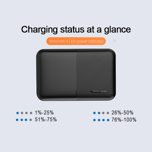 Powerbank Sottile 2021 da 5000mAh Certificato FCC/SDS, <span class=keywords><strong>Batteria</strong></span> Esterna per <span class=keywords><strong>Smartphone</strong></span>, Disponibile anche in Versioni Portatili da 10000mAh e 20000mAh - Product Image 4