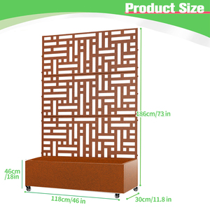 <span class=keywords><strong>Grand</strong></span> <span class=keywords><strong>bac</strong></span> <span class=keywords><strong>à</strong></span> plantes classique en fer avec cadre de clôture pour plantes grimpantes et vignes, <span class=keywords><strong>bac</strong></span> <span class=keywords><strong>à</strong></span> jardin <span class=keywords><strong>sur</strong></span>élevé galvanisé <span class=keywords><strong>sur</strong></span> <span class=keywords><strong>roulettes</strong></span> pour le sol - Product Image 2