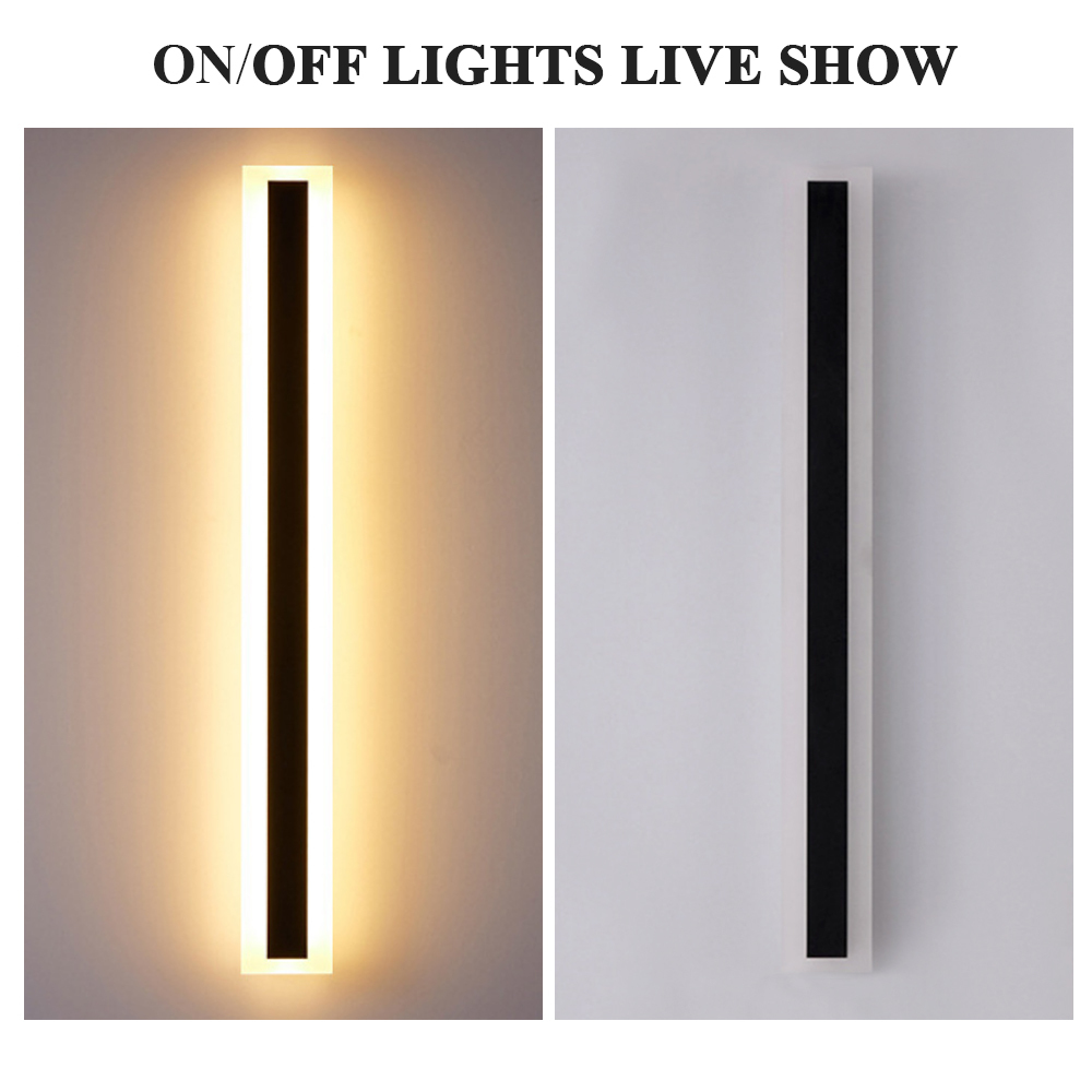 25W Building Home House Exterior LED Linear Strip Wall Light 3000K Outdoor IP65 Porch Villa Balcony 1m Long Sconce LED Wall Lamp · image 2