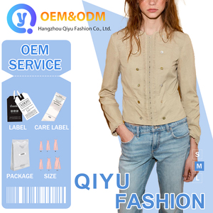 Chaqueta de Mujer QY 2026, Diseño Personalizado, Estilo Casual, Deportiva, a la Moda, Tejida, Corte Entallado, para Otoño, Primavera e Invierno - Product Image 1