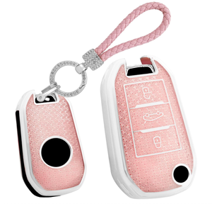 Funda para Llave de Coche Citroën, para Llaves Plegables C5, C6, Aircross, C3, <span class=keywords><strong>C4</strong></span>, <span class=keywords><strong>Cactus</strong></span>, C4L, Elysee, Berlingo, con Diseño de Diamantes - Product Image 2