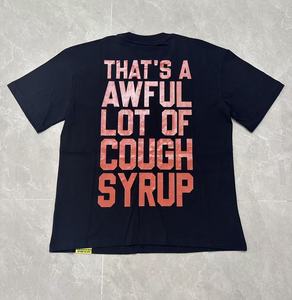 T-shirt Streetwear di Alta Qualità con Stampa Grafica Personalizzata 'That's a Awful Lot of Cough Syrup' per Uomo - Product Image 2
