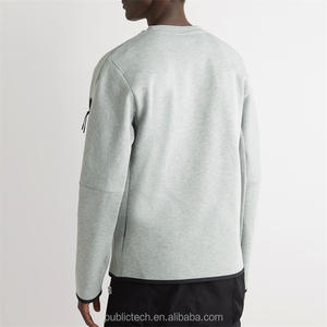 OEM Custom Tech <b>Fleece</b> Sportswear Sweatshirt with Sleeve <b>Zipped</b> Pocket - Product Image 2