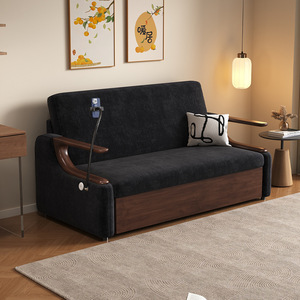 Nouveau canapé-<span class=keywords><strong>lit</strong></span> double pliable multifonctionnel télescopique à double usage, canapé-<span class=keywords><strong>lit</strong></span> intégré pour salon et hébergement d'invités - Product Image 4