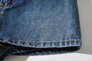 <span class=keywords><strong>Jean</strong></span> court bleu foncé pour femmes, taille basse, Sexy, mode, ceinture, Mini jupes, Shorts - Product Image 6