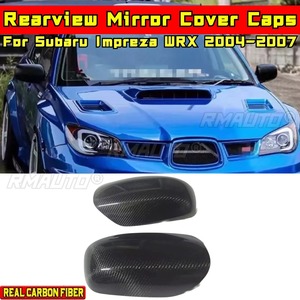 For Subaru Impreza WRX Body Kit Rearview <b>Mirror</b> Cover Caps Real Carbon Fibe for Subaru Impreza WRX 2004-2007 <b>Car</b> Accessories - Product Image 1