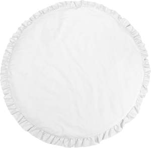<span class=keywords><strong>Tapis</strong></span> de jeu blanc pour enfants pour tente <span class=keywords><strong>tipi</strong></span>, <span class=keywords><strong>tapis</strong></span> de chambre d'enfant à bord rond à volants <span class=keywords><strong>tapis</strong></span> en coton pour la décoration de salle de jeux au <span class=keywords><strong>sol</strong></span> - Product Image 1